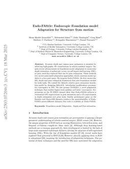 Endo-FASt3r: Endoscopic Foundation model Adaptation for Structure from motion