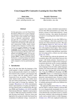 Cross-Lingual IPA Contrastive Learning for Zero-Shot NER