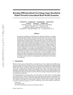Boosting Diffusion-Based Text Image Super-Resolution Model Towards Generalized Real-World Scenarios