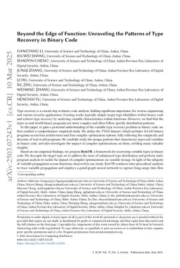 Beyond the Edge of Function: Unraveling the Patterns of Type Recovery in Binary Code