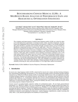 Benchmarking Chinese Medical LLMs: A Medbench-based Analysis of Performance Gaps and Hierarchical Optimization Strategies