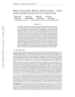 When Selection Meets Intervention: Additional Complexities in Causal Discovery