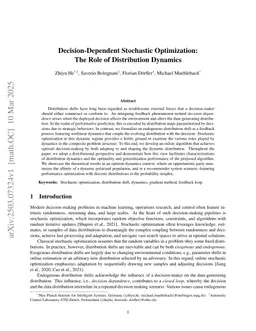 Decision-Dependent Stochastic Optimization: The Role of Distribution Dynamics