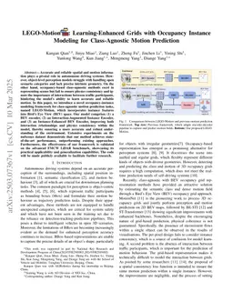 LEGO-Motion: Learning-Enhanced Grids with Occupancy Instance Modeling for Class-Agnostic Motion Prediction