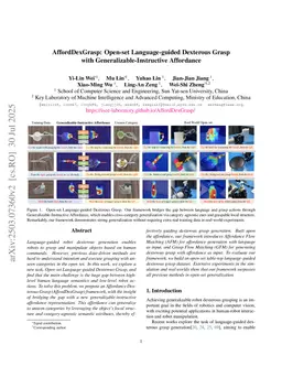 AffordDexGrasp: Open-set Language-guided Dexterous Grasp with Generalizable-Instructive Affordance