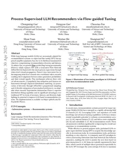 Process-Supervised LLM Recommenders via Flow-guided Tuning
