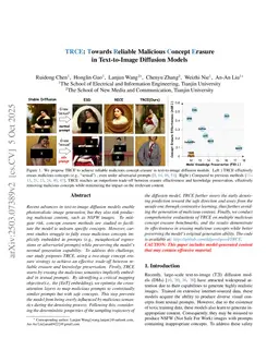 TRCE: Towards Reliable Malicious Concept Erasure in Text-to-Image Diffusion Models