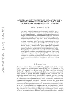 Q-MARL: A quantum-inspired algorithm using neural message passing for large-scale multi-agent reinforcement learning
