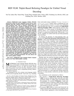 REF-VLM: Triplet-Based Referring Paradigm for Unified Visual Decoding