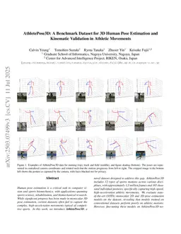 AthletePose3D: A Benchmark Dataset for 3D Human Pose Estimation and Kinematic Validation in Athletic Movements