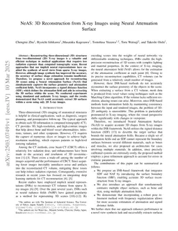 NeAS: 3D Reconstruction from X-ray Images using Neural Attenuation Surface