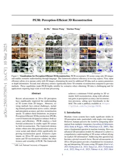 PE3R: Perception-Efficient 3D Reconstruction