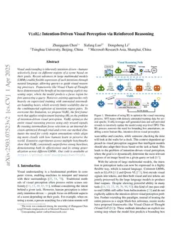 VisRL: Intention-Driven Visual Perception via Reinforced Reasoning