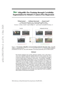 Alligat0R: Pre-Training Through Co-Visibility Segmentation for Relative Camera Pose Regression