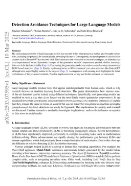 Detection Avoidance Techniques for Large Language Models