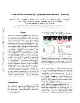 Cross-modal Causal Relation Alignment for Video Question Grounding