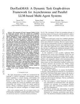 DynTaskMAS: A Dynamic Task Graph-driven Framework for Asynchronous and Parallel LLM-based Multi-Agent Systems