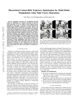 Hierarchical Contact-Rich Trajectory Optimization for Multi-Modal Manipulation using Tight Convex Relaxations