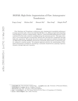 HOFAR: High-Order Augmentation of Flow Autoregressive Transformers