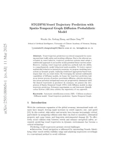 STGDPM:Vessel Trajectory Prediction with Spatio-Temporal Graph Diffusion Probabilistic Model
