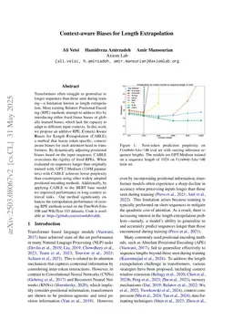 Context-aware Biases for Length Extrapolation