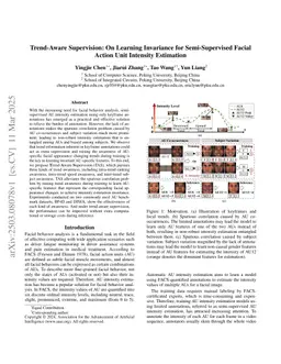 Trend-Aware Supervision: On Learning Invariance for Semi-Supervised Facial Action Unit Intensity Estimation