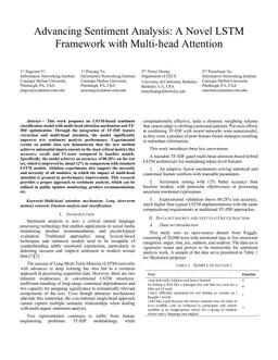 Advancing Sentiment Analysis: A Novel LSTM Framework with Multi-head Attention