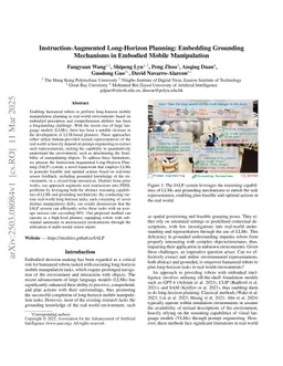 Instruction-Augmented Long-Horizon Planning: Embedding Grounding Mechanisms in Embodied Mobile Manipulation