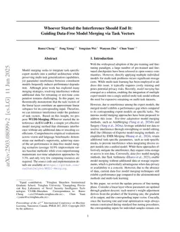 Whoever Started the Interference Should End It: Guiding Data-Free Model Merging via Task Vectors