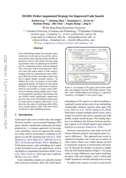 OASIS: Order-Augmented Strategy for Improved Code Search