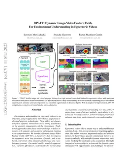 DIV-FF: Dynamic Image-Video Feature Fields For Environment Understanding in Egocentric Videos