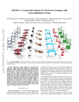 DG16M: A Large-Scale Dataset for Dual-Arm Grasping with Force-Optimized Grasps