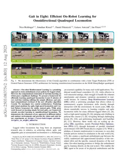 Gait in Eight: Efficient On-Robot Learning for Omnidirectional Quadruped Locomotion
