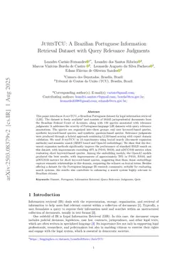 JurisTCU: A Brazilian Portuguese Information Retrieval Dataset with Query Relevance Judgments