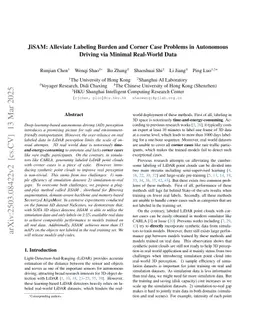 JiSAM: Alleviate Labeling Burden and Corner Case Problems in Autonomous Driving via Minimal Real-World Data