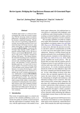 ReviewAgents: Bridging the Gap Between Human and AI-Generated Paper Reviews