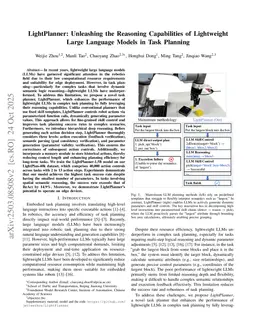 LightPlanner: Unleashing the Reasoning Capabilities of Lightweight Large Language Models in Task Planning