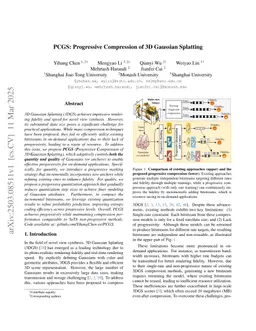 PCGS: Progressive Compression of 3D Gaussian Splatting