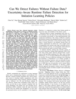 Can We Detect Failures Without Failure Data? Uncertainty-Aware Runtime Failure Detection for Imitation Learning Policies