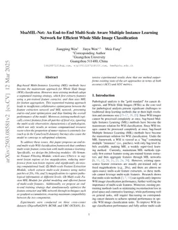 MsaMIL-Net: An End-to-End Multi-Scale Aware Multiple Instance Learning Network for Efficient Whole Slide Image Classification