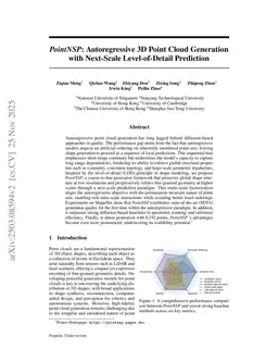 PointNSP: Autoregressive 3D Point Cloud Generation with Next-Scale Level-of-Detail Prediction
