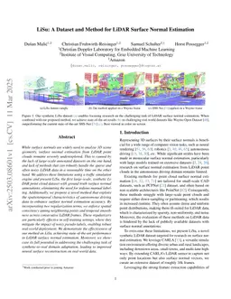 LiSu: A Dataset and Method for LiDAR Surface Normal Estimation