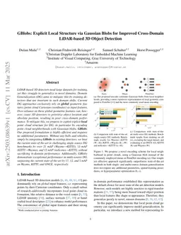 GBlobs: Explicit Local Structure via Gaussian Blobs for Improved Cross-Domain LiDAR-based 3D Object Detection