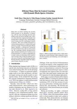 Efficient Many-Shot In-Context Learning with Dynamic Block-Sparse Attention