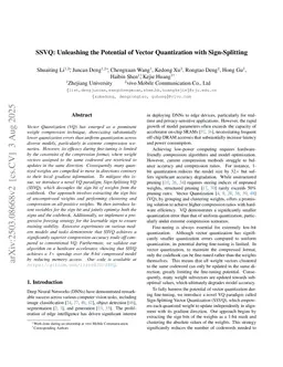 SSVQ: Unleashing the Potential of Vector Quantization with Sign-Splitting