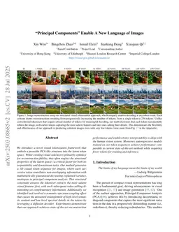 "Principal Components" Enable A New Language of Images