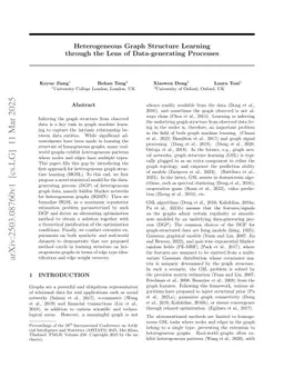Heterogeneous Graph Structure Learning through the Lens of Data-generating Processes