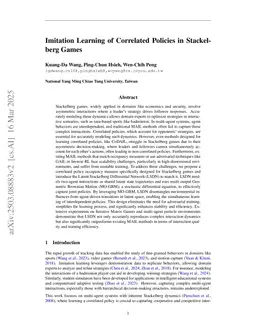 Imitation Learning of Correlated Policies in Stackelberg Games