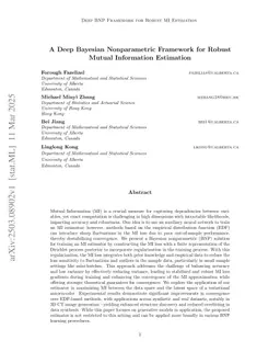 A Deep Bayesian Nonparametric Framework for Robust Mutual Information Estimation