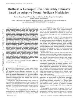 DistJoin: A Decoupled Join Cardinality Estimator based on Adaptive Neural Predicate Modulation